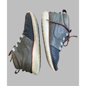 Nike Roshe Sneakerboot Quilted 639 165-002 Mercury Gray Leather Mens 8.5